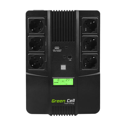 Green Cell AiO 800VA 480W Überspannungsschutz 230V Black