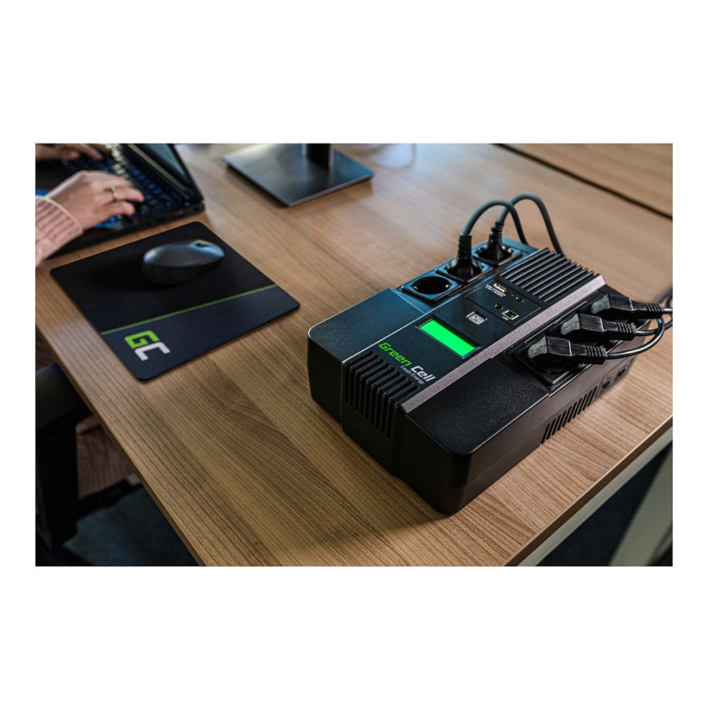 Green Cell AiO 800VA 480W Überspannungsschutz 230V Black