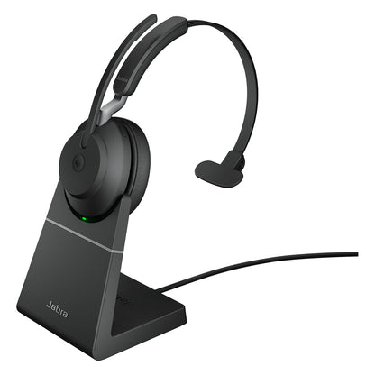 Jabra Evolve2 65 Mono MS + Ladestation + Link 380a, schwarz