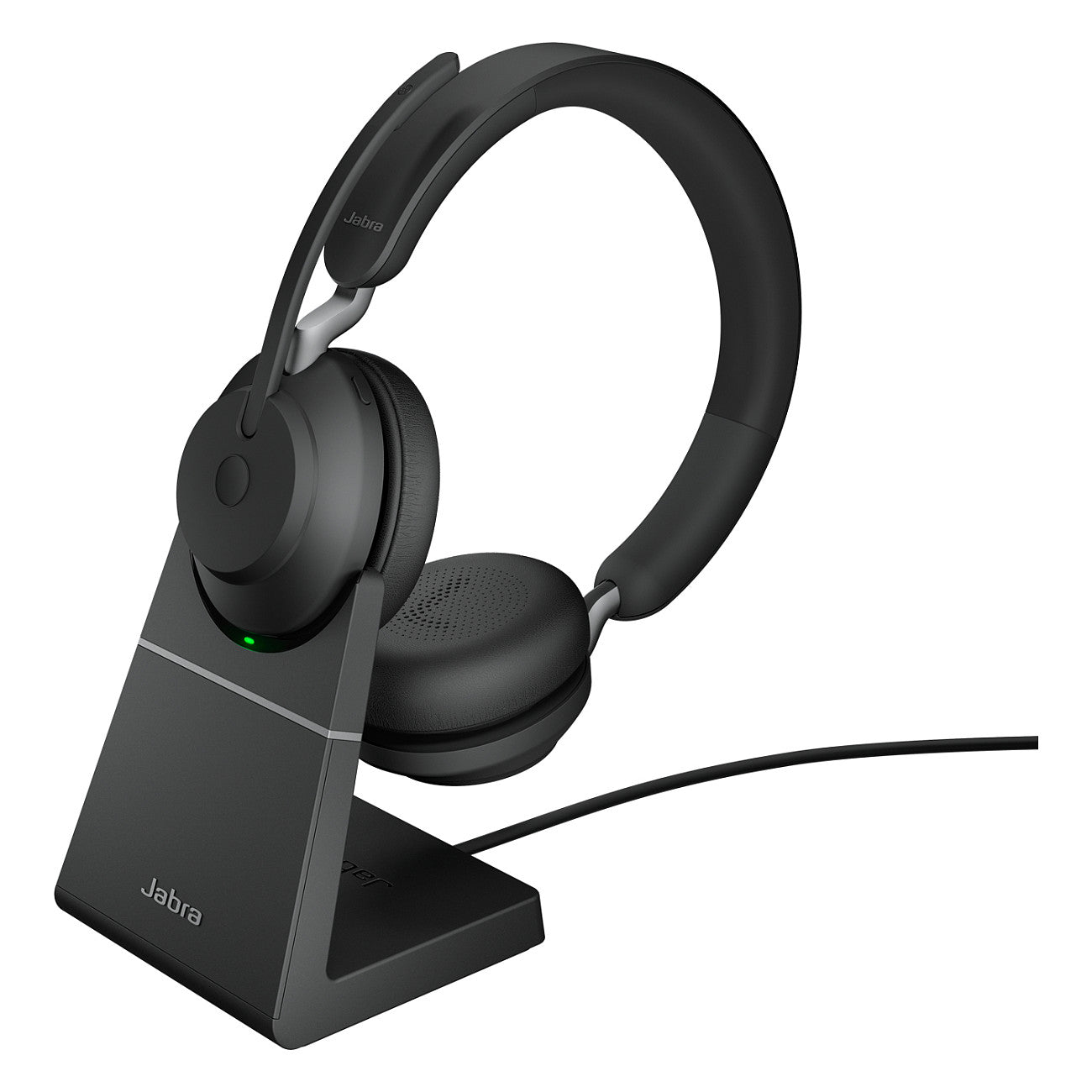 Jabra Evolve2 65 Stereo UC + Ladestation + Link 380 USB-A, schwarz