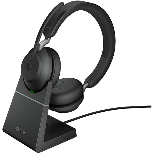 Jabra Evolve2 65 Stereo UC + Ladestation, USB-C, kabellos, schwarz