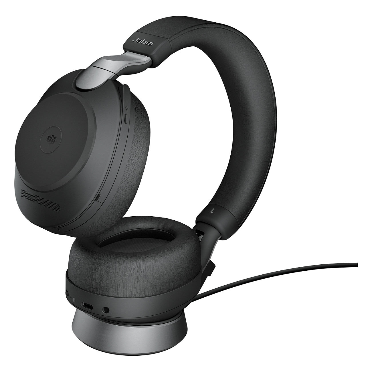 Jabra Evolve2 85 Stereo MS + Ladestation + Link 380 USB-A, schwarz