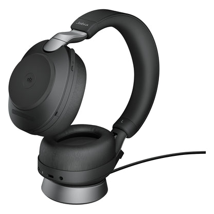 Jabra Evolve2 85 Stereo MS + Ladestation + Link 380 USB-C, schwarz