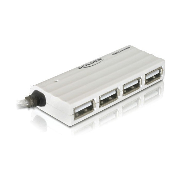 USB2.0 HUB 4Port DeLOCK passiv White