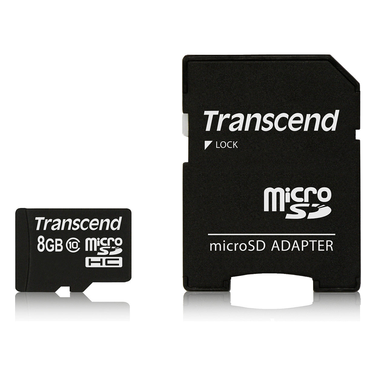 CARD 8GB Transcend Premium MicroSDHC 10MB/s +Adapter