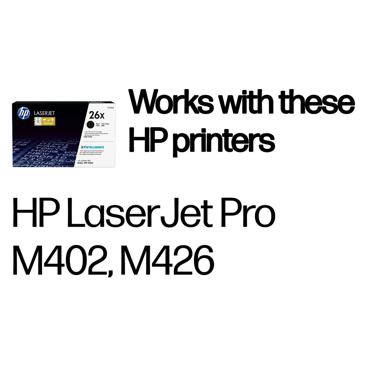 HP Toner 26X CF226X Schwarz Bis zu 9.000 Seiten ISO/IEC 19752