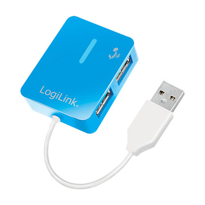 HUB 4x LogiLink Smile blue