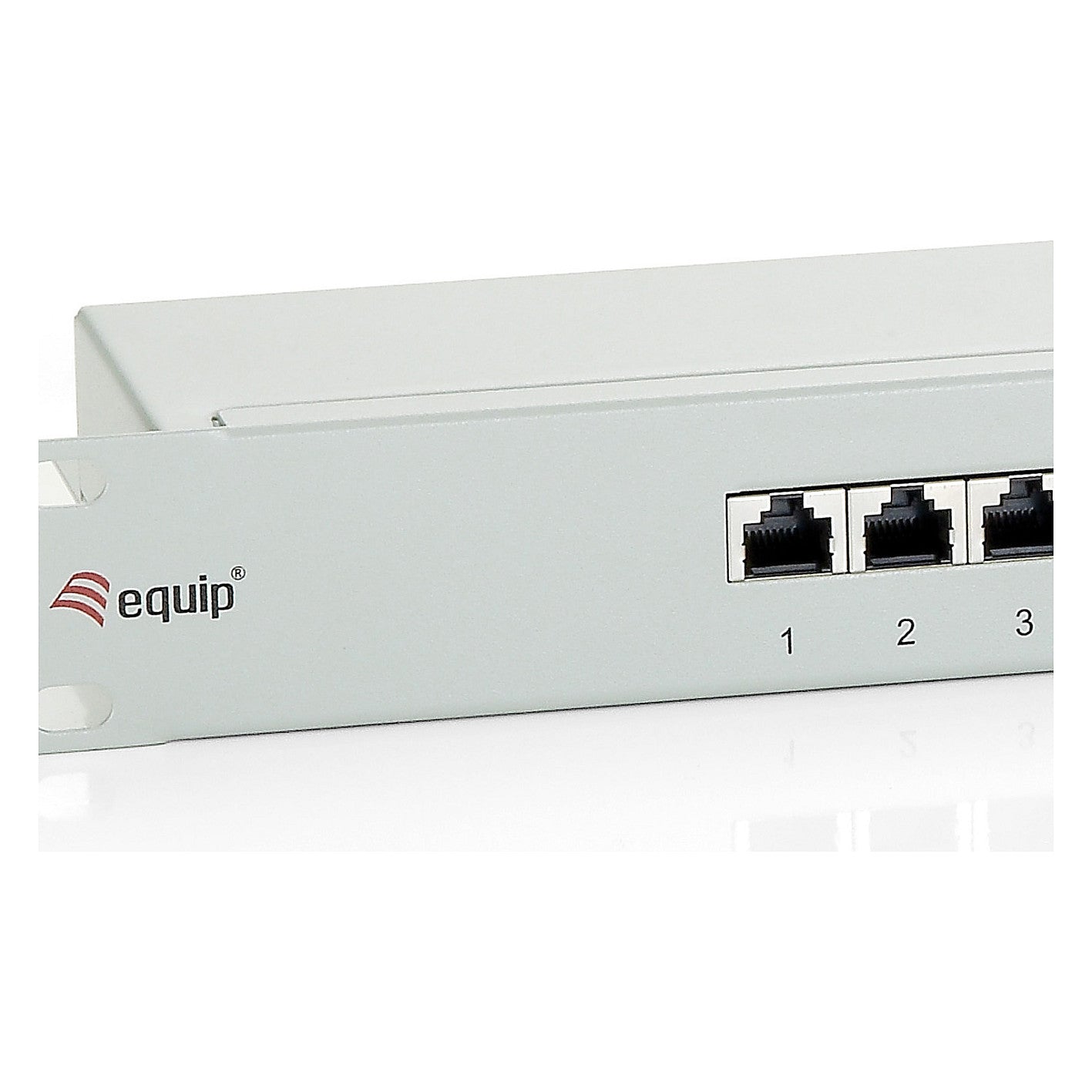 Equip Patchpanel 24x RJ45 Cat6 19" UTP 1HE Premium hellgrau