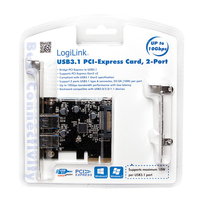 USB 3.1 PCIE 2x USB-A Logilink