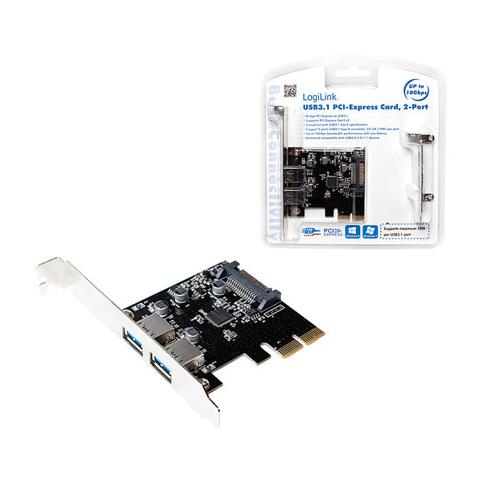 USB 3.1 PCIE 2x USB-A Logilink