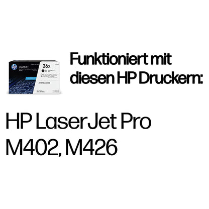 HP 26X original LaserJet Toner cartridge CF226XD Black High Yield 2-pack