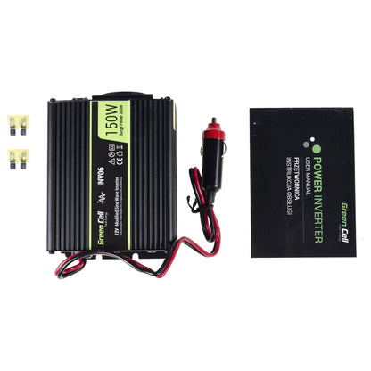 Green Cell KFZ Spannungswandler Power Inverter 12V > 230V 150/300W