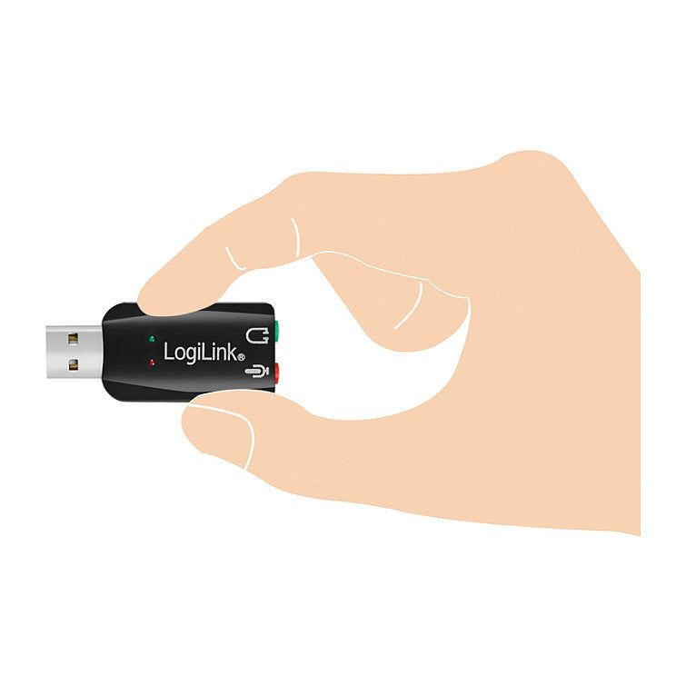 LogiLink USB 2.0 Soundkarte mit Virtual 3D Soundeffekt