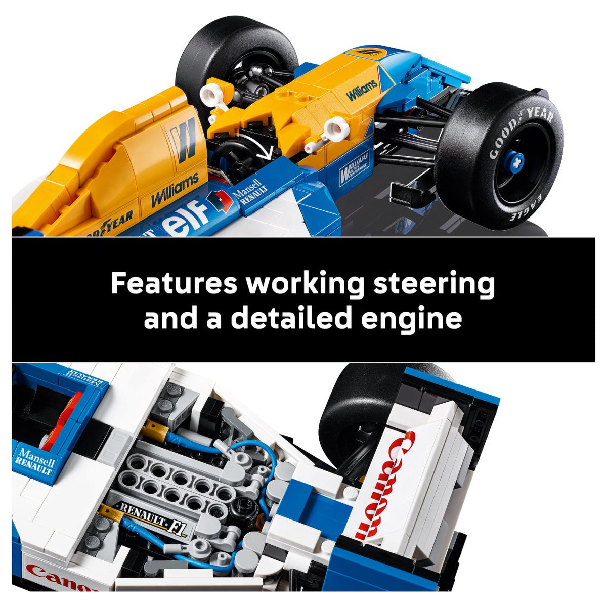LEGO Icons Williams Racing FW14B mit Nigel Mansell 10353