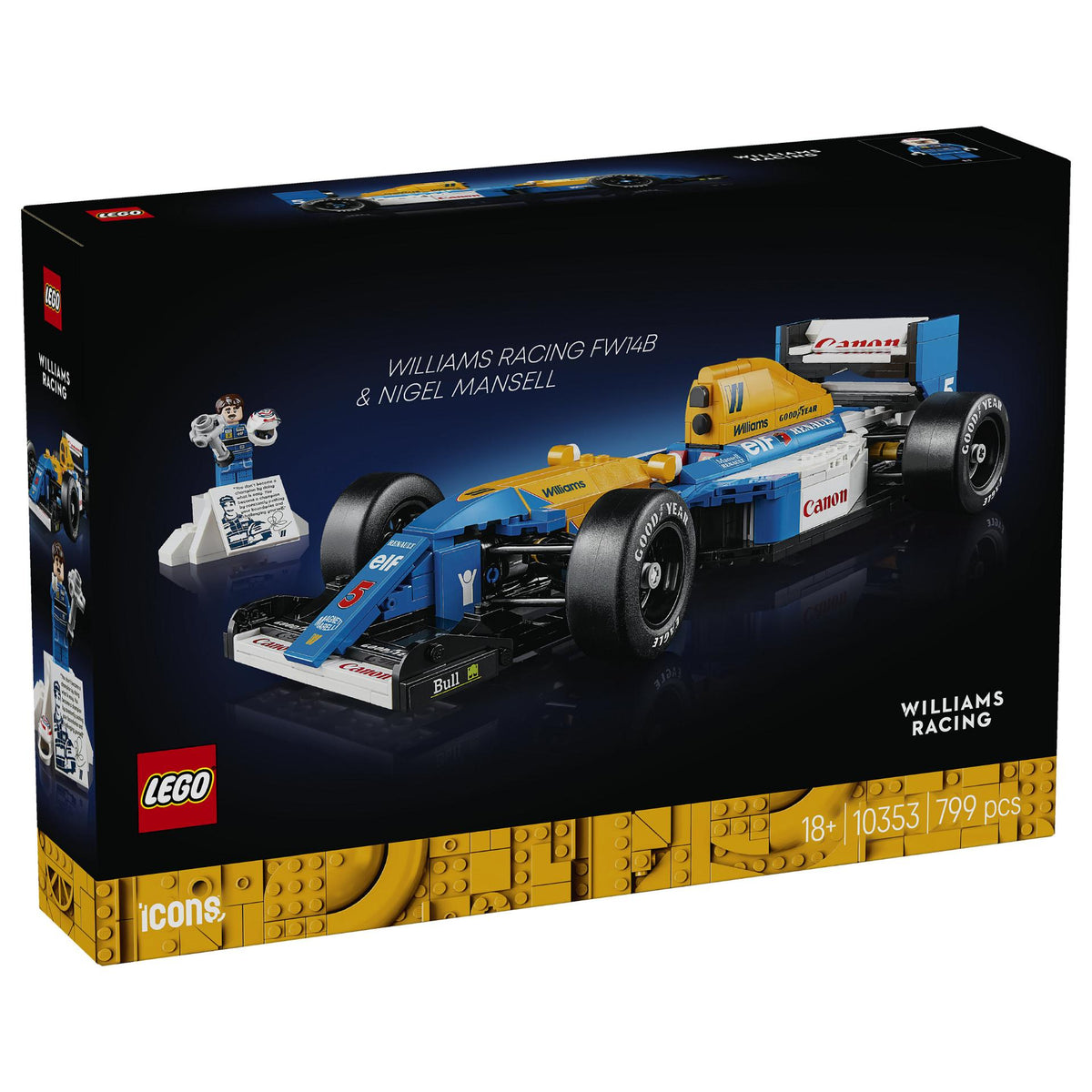 LEGO Icons Williams Racing FW14B mit Nigel Mansell 10353