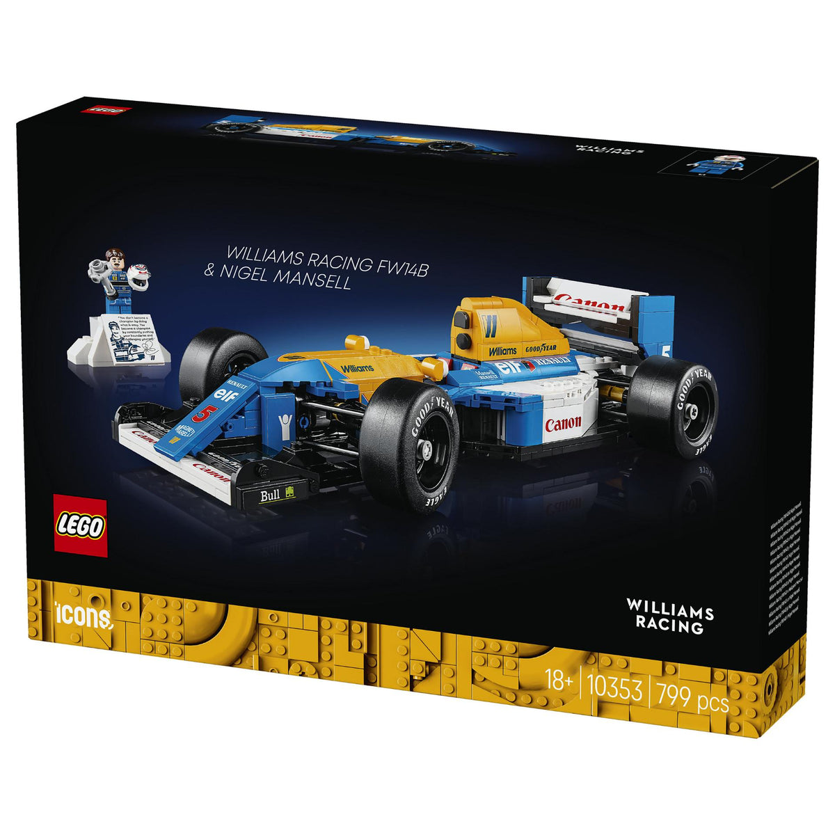 LEGO Icons Williams Racing FW14B mit Nigel Mansell 10353