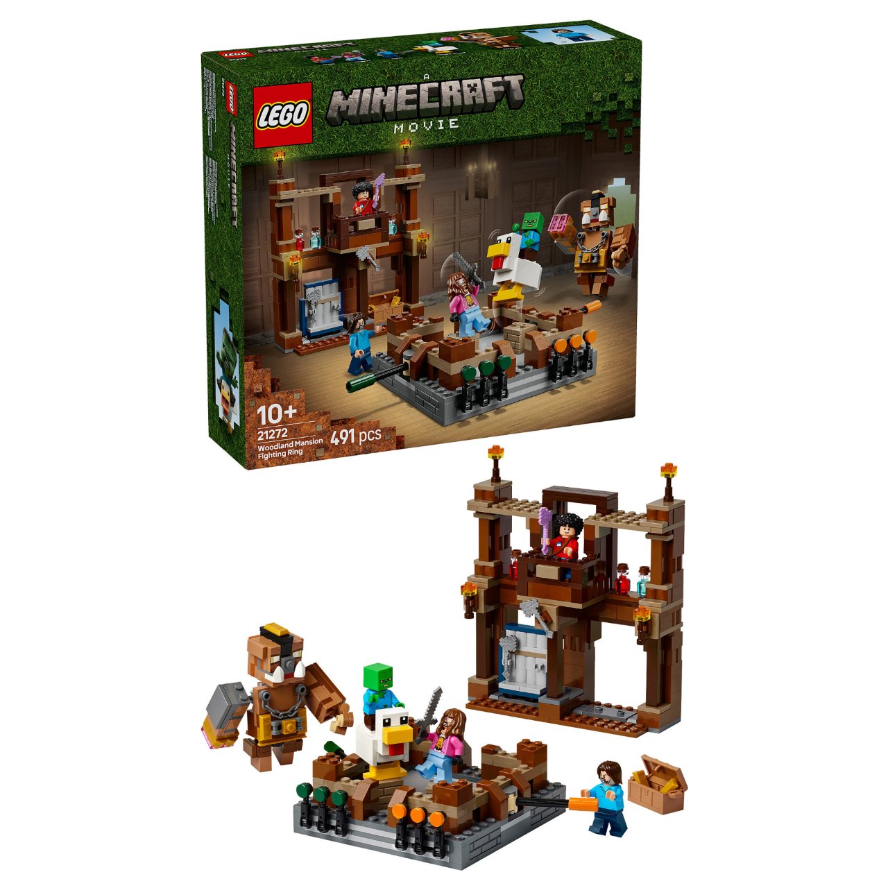 LEGO Minecraft Waldanwesen mit Boxring 21272