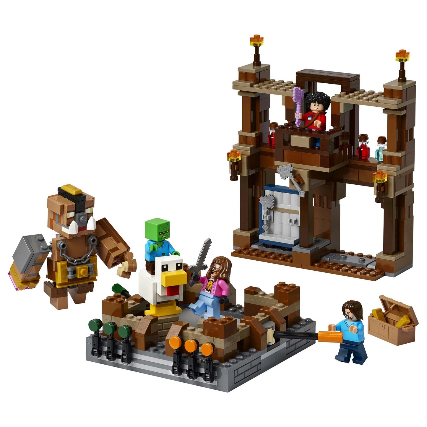 LEGO Minecraft Waldanwesen mit Boxring 21272