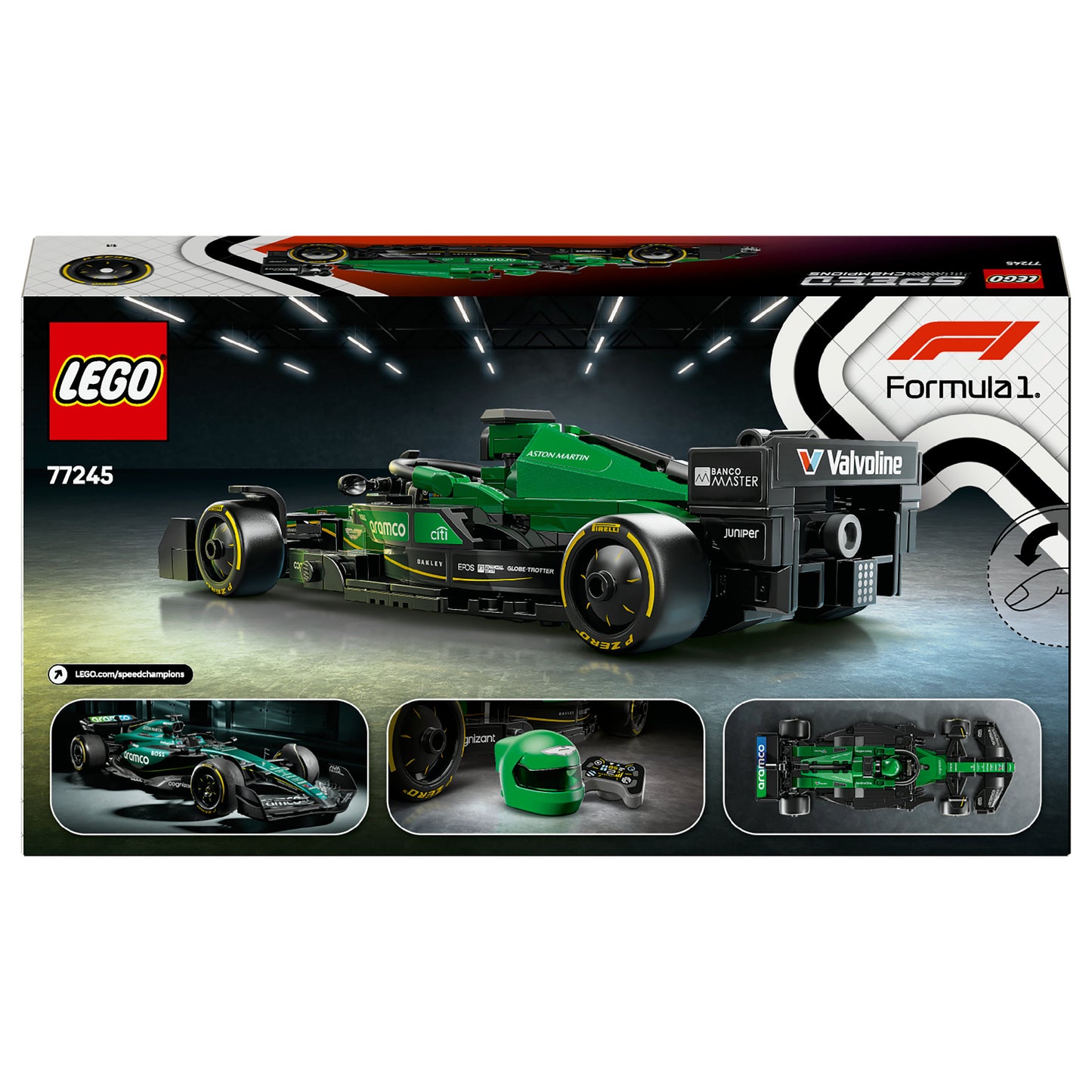 LEGO Speed Champions Aston Martin Aramco F1 AMR24 Rennauto 77245