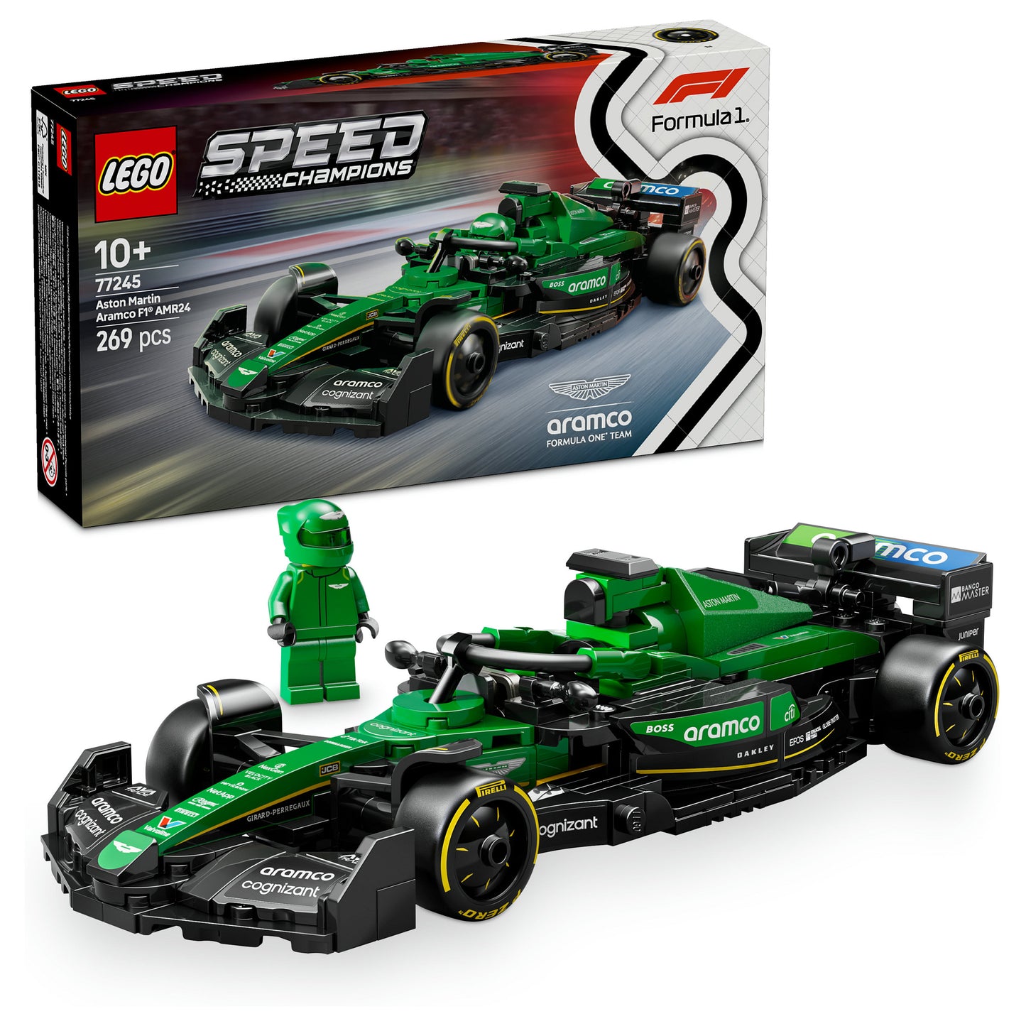 LEGO Speed Champions Aston Martin Aramco F1 AMR24 Rennauto 77245