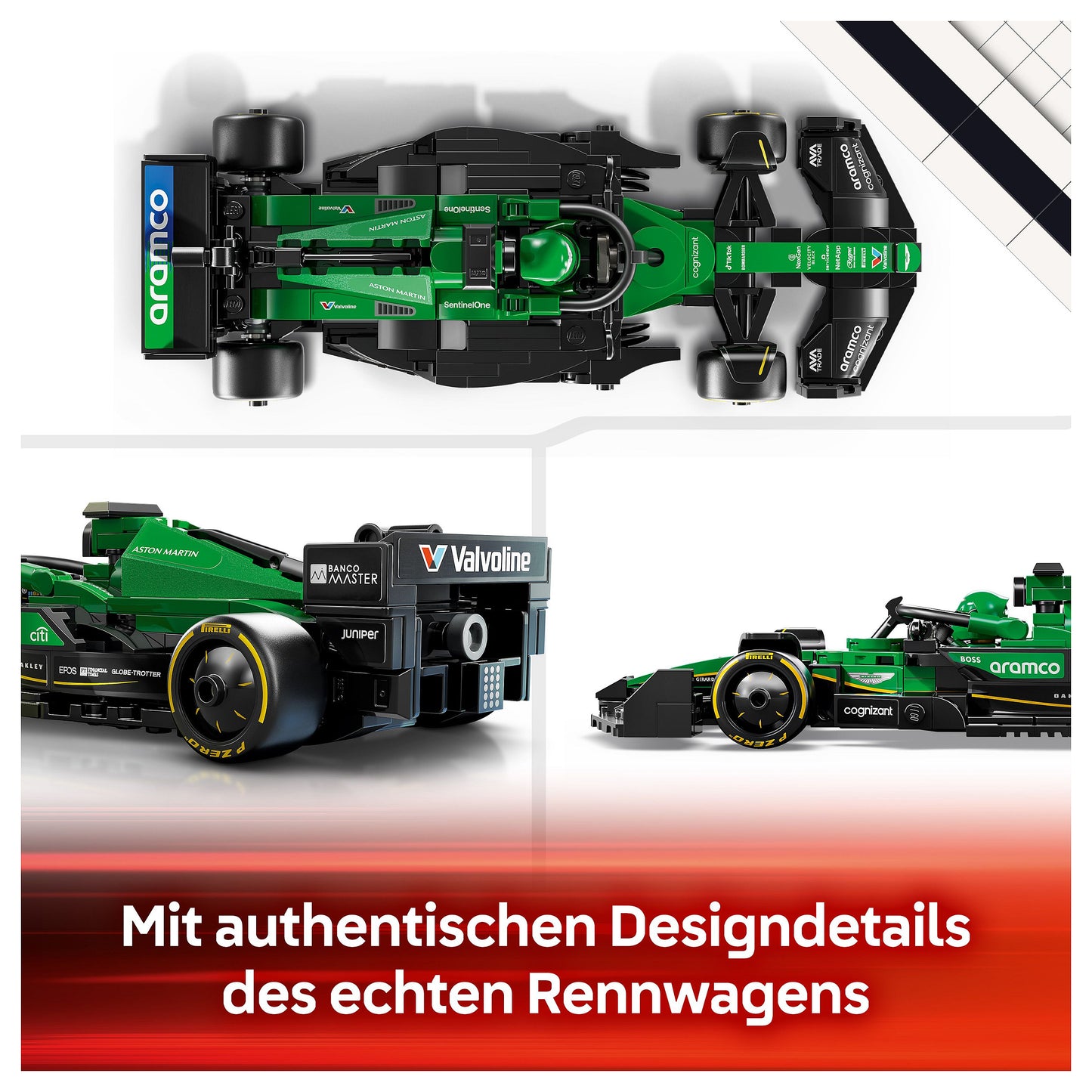 LEGO Speed Champions Aston Martin Aramco F1 AMR24 Rennauto 77245