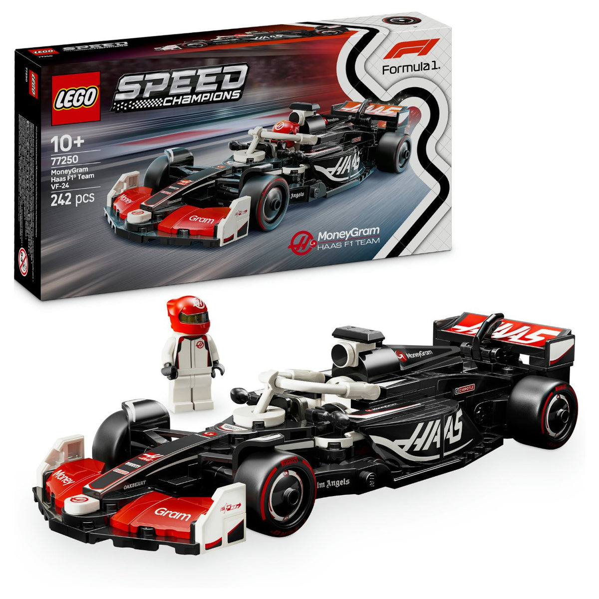 LEGO Speed Champions MoneyGram Haas F1 Team VF-24 Rennauto 77250