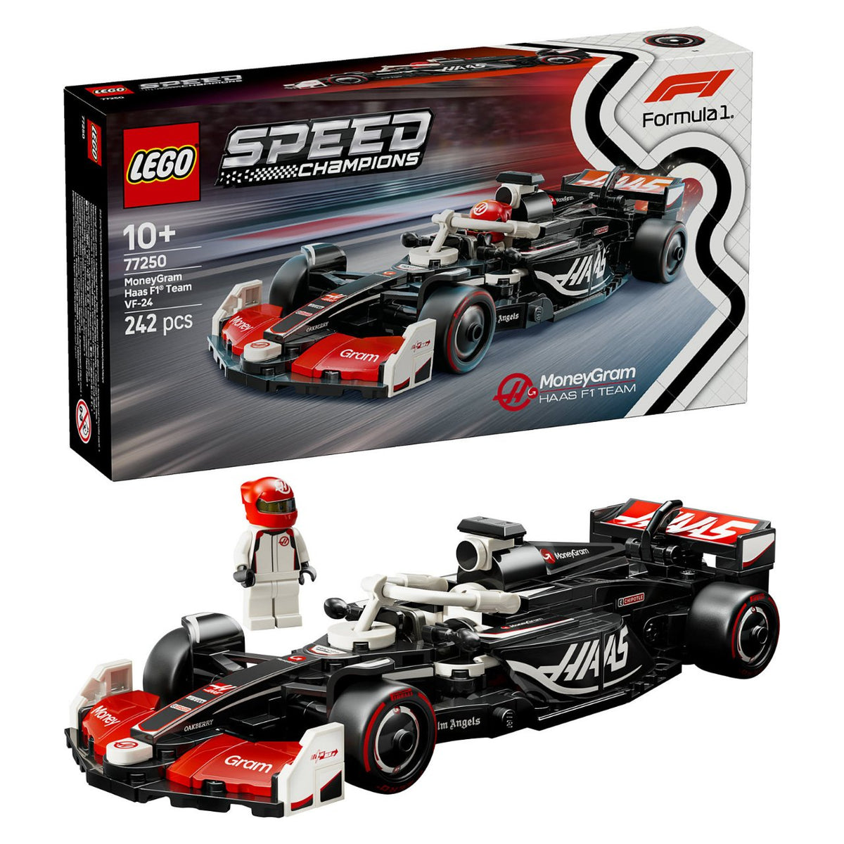 LEGO Speed Champions MoneyGram Haas F1 Team VF-24 Rennauto 77250