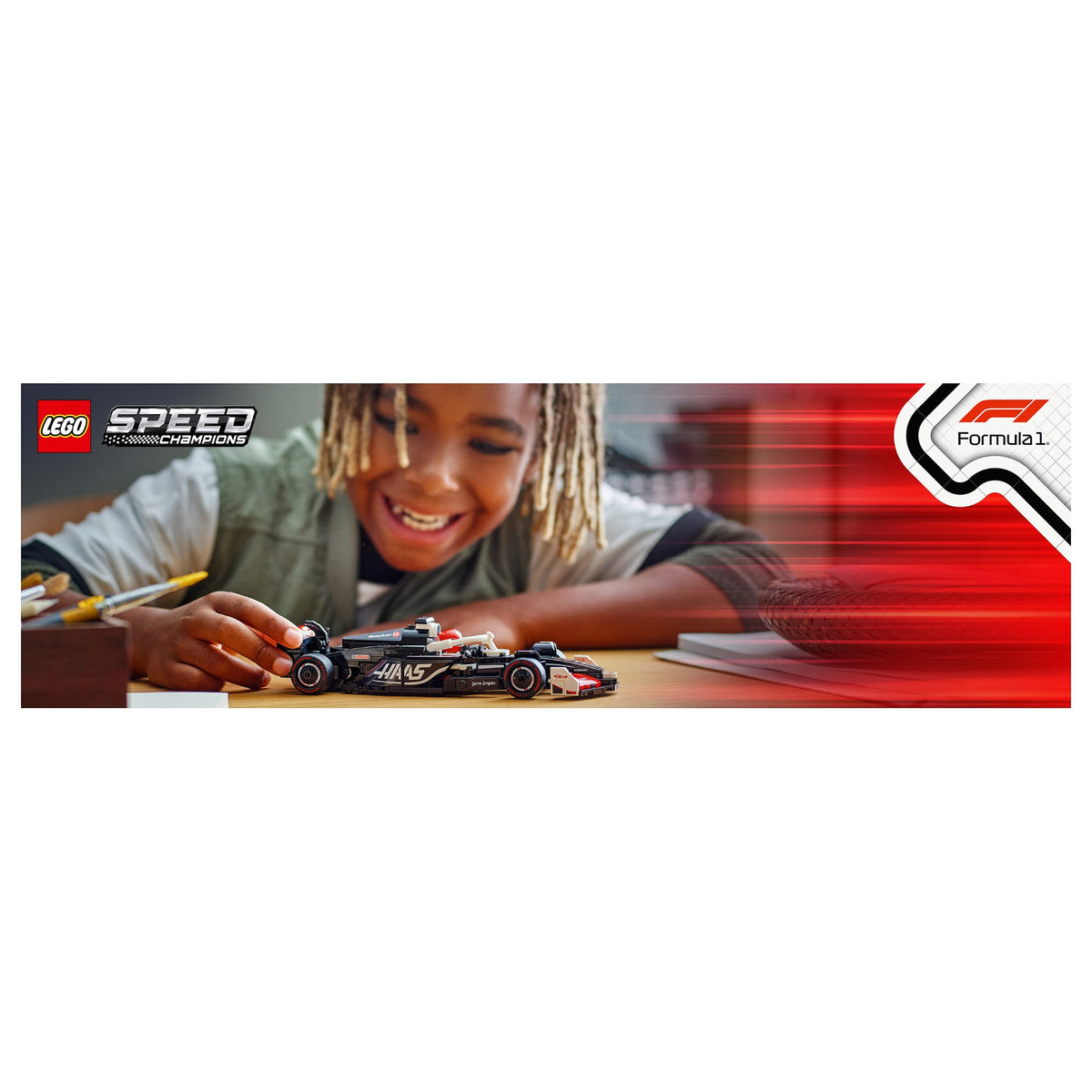 LEGO Speed Champions MoneyGram Haas F1 Team VF-24 Rennauto 77250