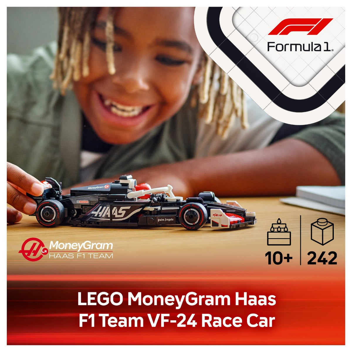 LEGO Speed Champions MoneyGram Haas F1 Team VF-24 Rennauto 77250