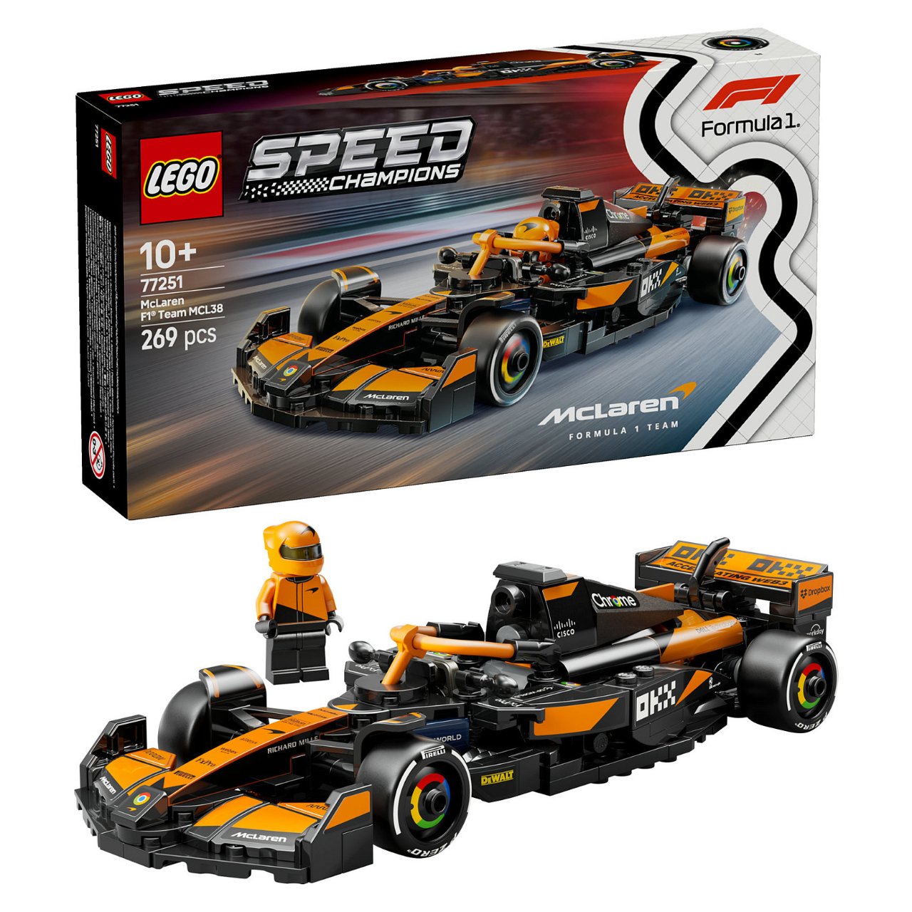 LEGO Speed Champions McLaren F1 Team MCL38 Rennauto 77251