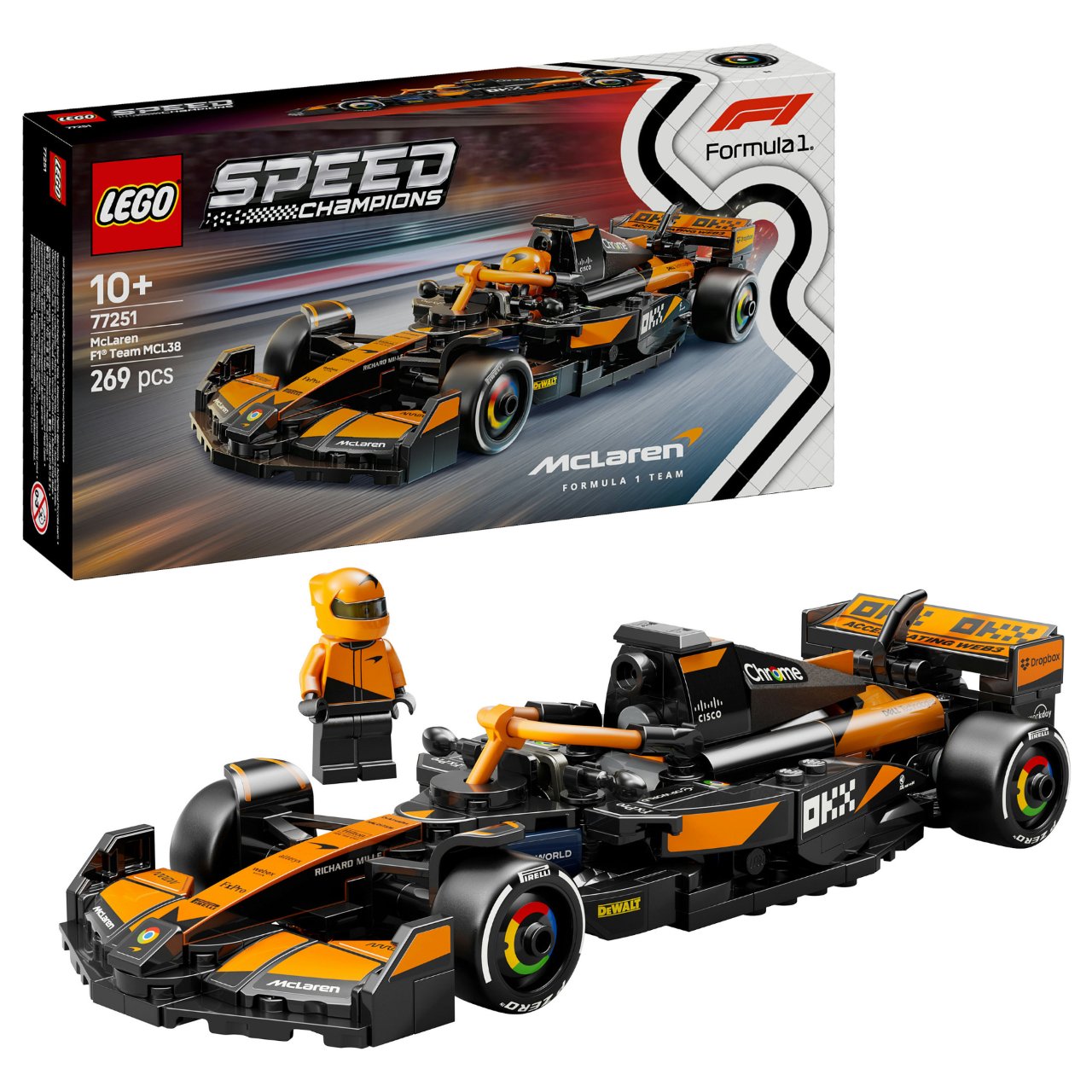 LEGO Speed Champions McLaren F1 Team MCL38 Rennauto 77251