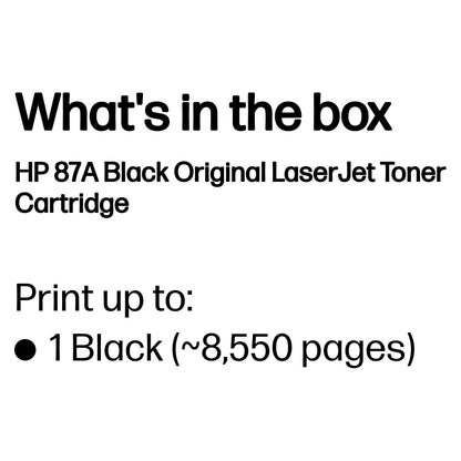 HP Toner 87A CF287A Schwarz
