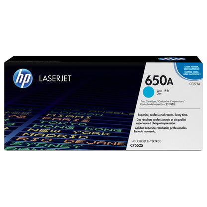 HP original Colour LaserJet CE271A Toner cartridge cyan standard capacity 15.000 pages 1-pack