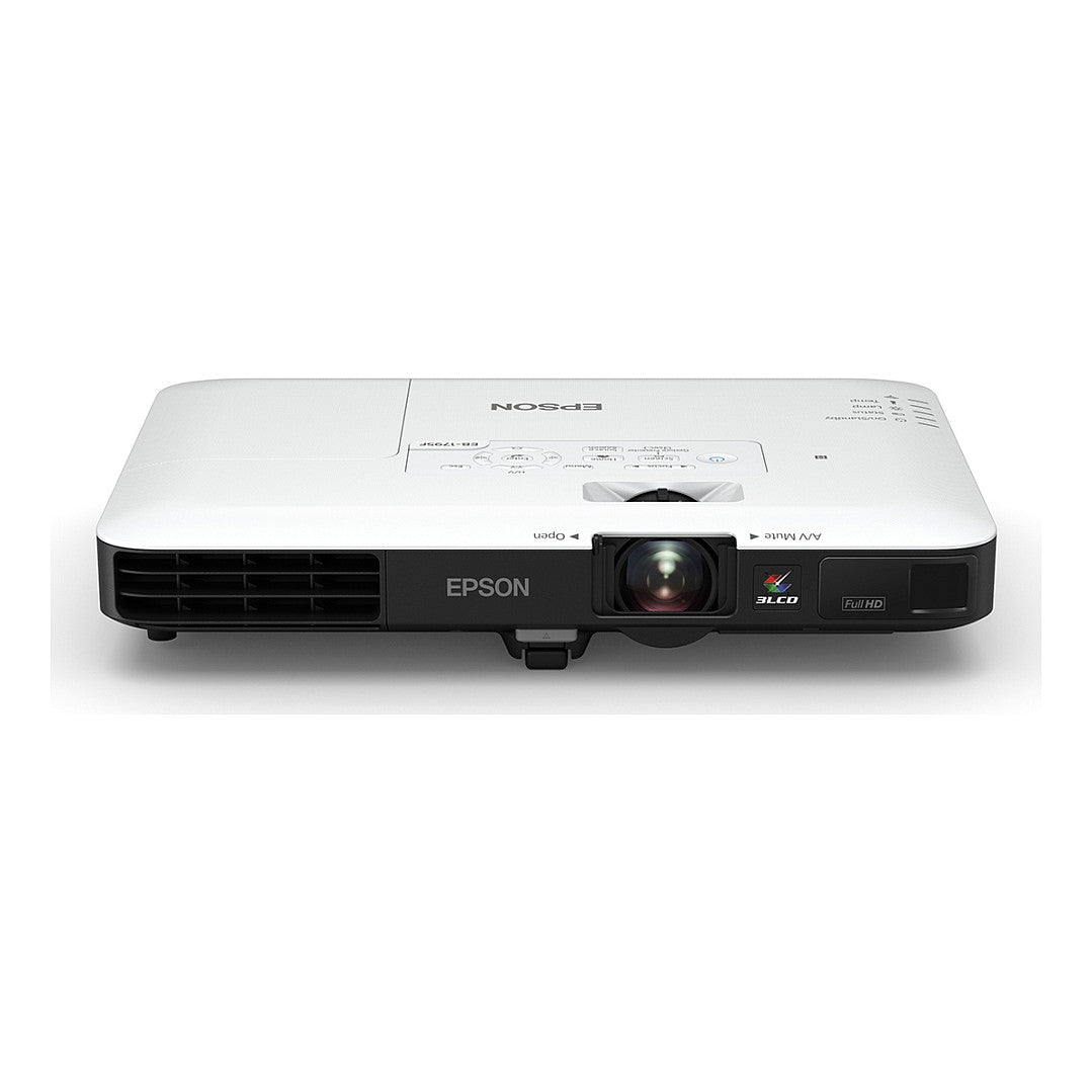 (1920x1080) Epson EB-1795F 3200-Lumen 3-LCD Portable 16:9 USB HDMI VGA wireless NFC Miracast Speaker Full HD White 30-39dB