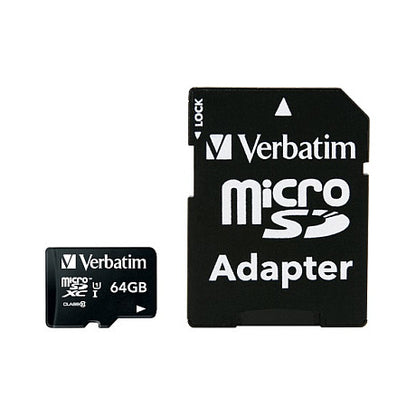 CARD Verbatim Premium - Flashhukommelseskort ( Adapter inkluderet) - 64 GB - Class 10 - microsdxc UHS-I