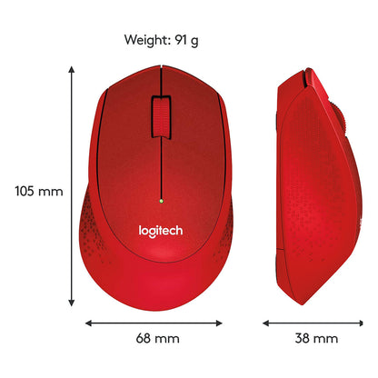 Logitech M330 Silent Plus wireless Rot