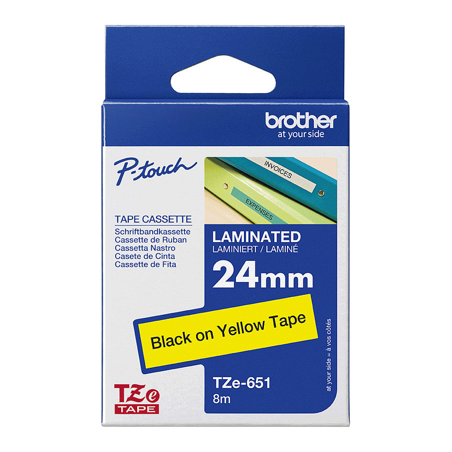 Brother 24mm TZ-651 Farbband gelb