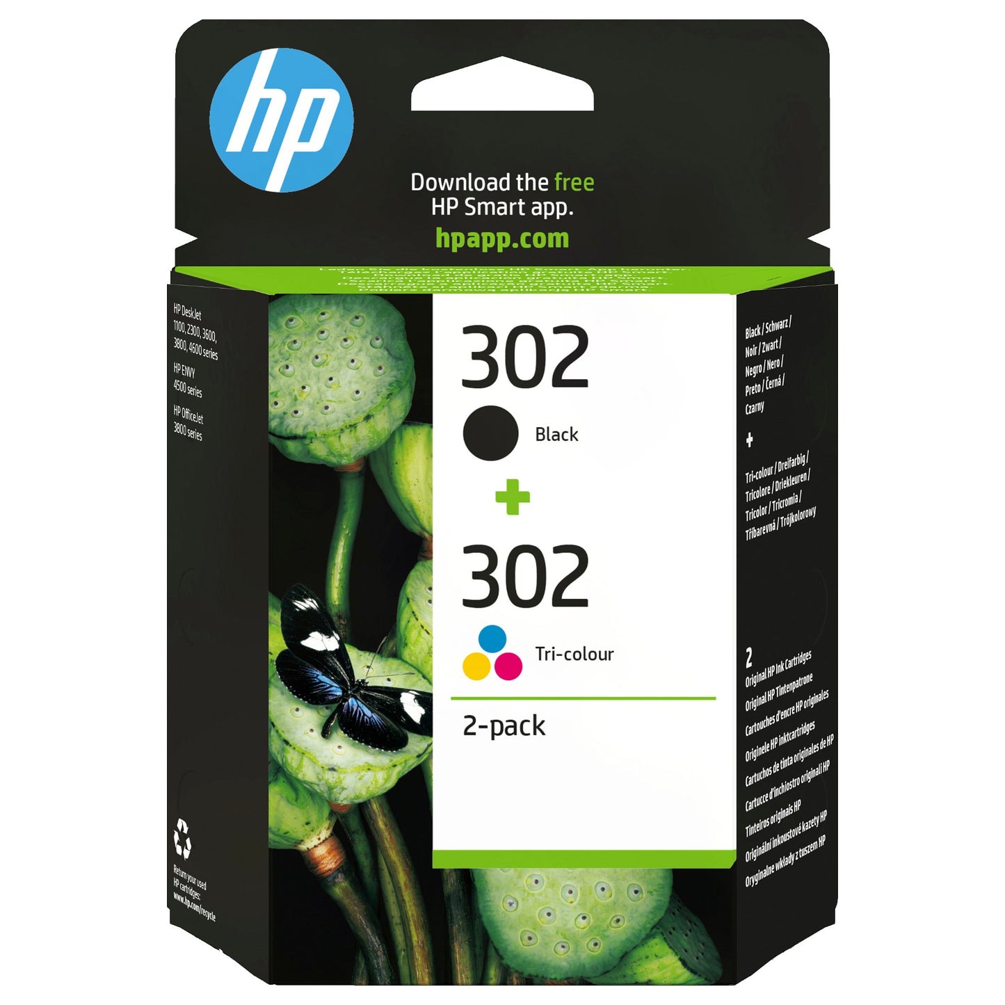 HP Tinte 302 X4D37AE 2er Pack Schwarz / Color (Cyan/Magenta/Gelb)