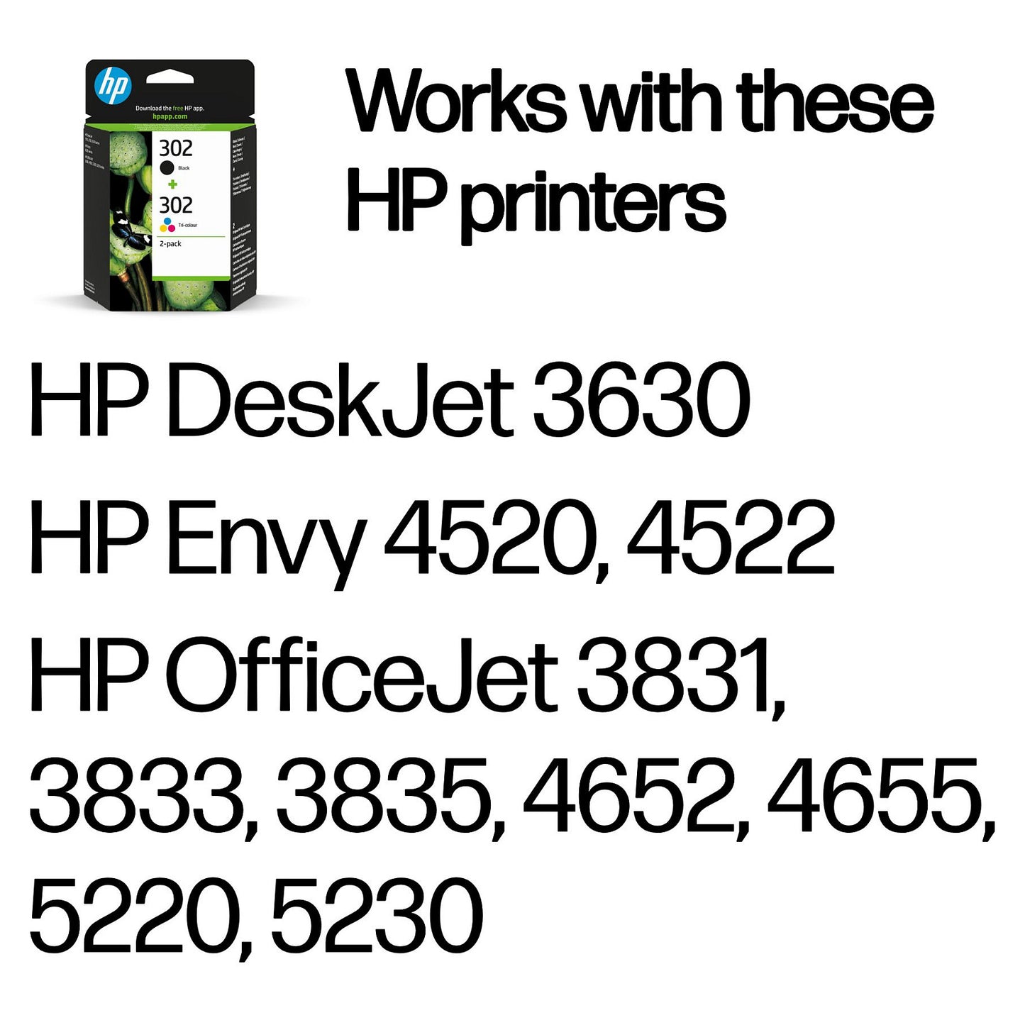 HP Tinte 302 X4D37AE 2er Pack Schwarz / Color (Cyan/Magenta/Gelb)