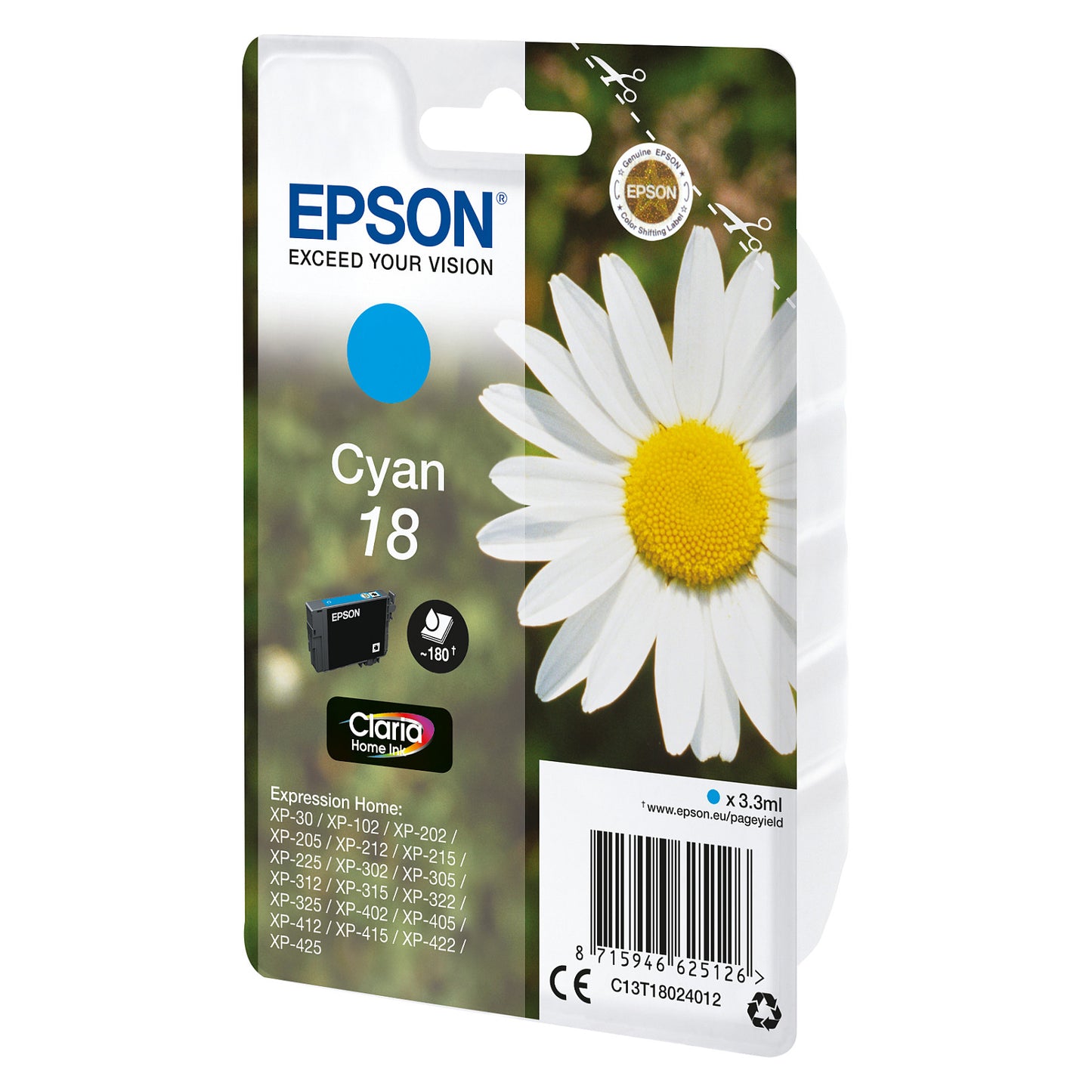 Epson T18024012 Cyan NEUE VERPACKUNG