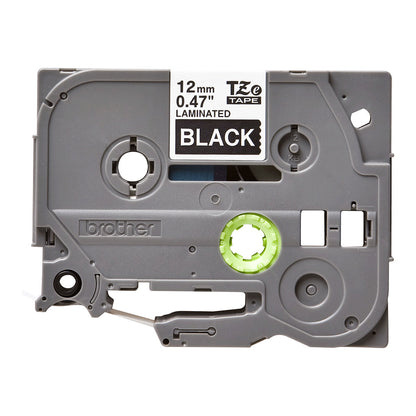 Brother TZE-335 LAMINATED TAPE 12mm weiß/schwar