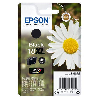 Epson Tinte 18 black XL T1811