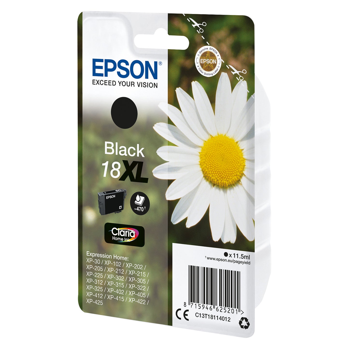 Epson Tinte 18 black XL T1811