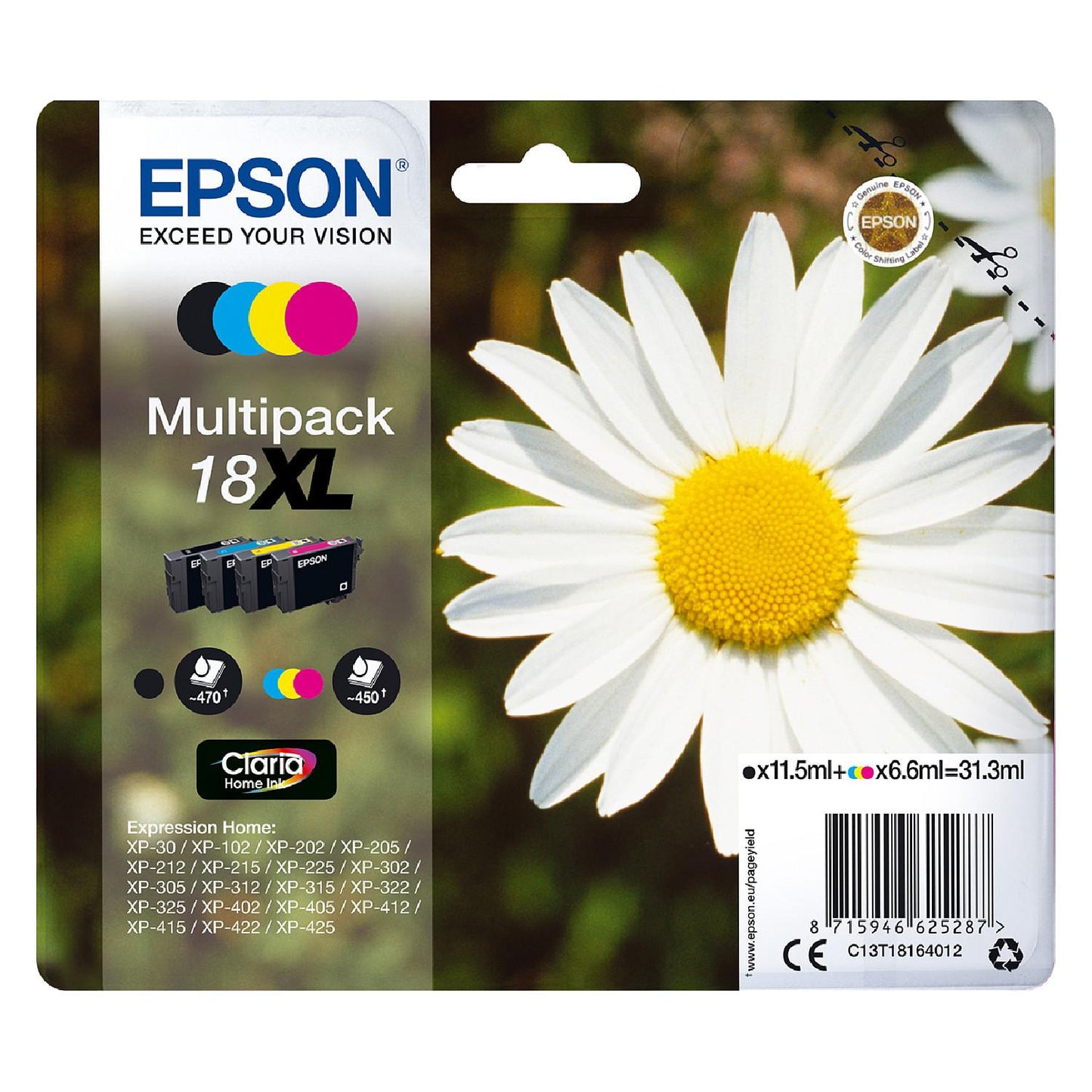 Epson Tinte 18 black XL T1811