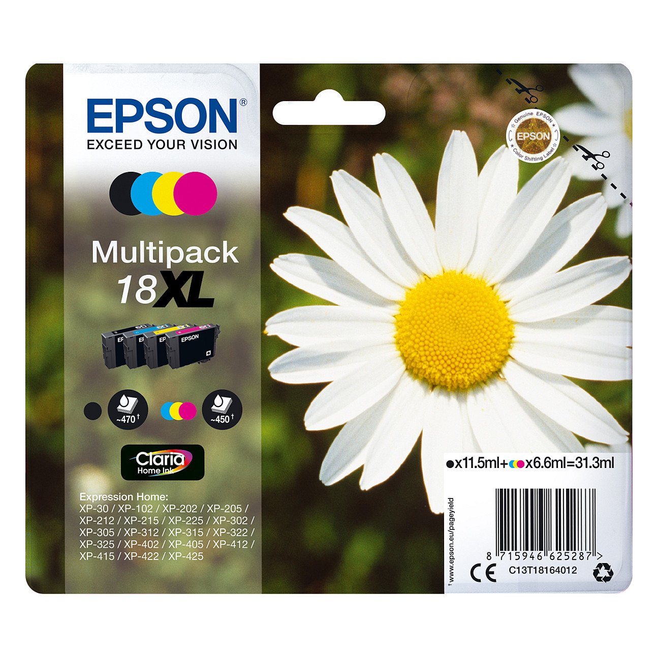 Epson Tinte 18 black XL T1811