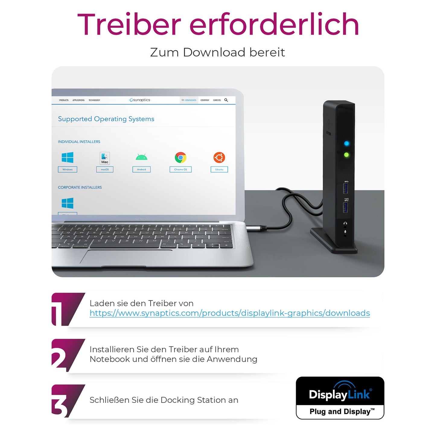 ICY BOX IB-DK2241AC USB 3.0 11-in-1 DockingStation