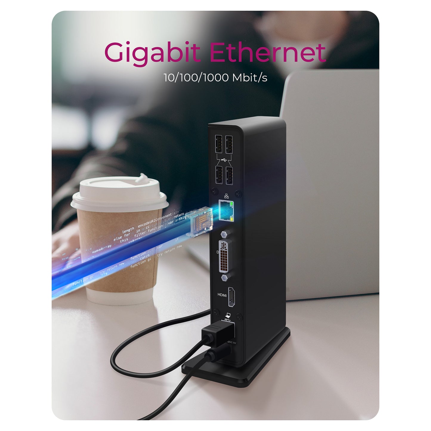 ICY BOX IB-DK2241AC USB 3.0 11-in-1 DockingStation