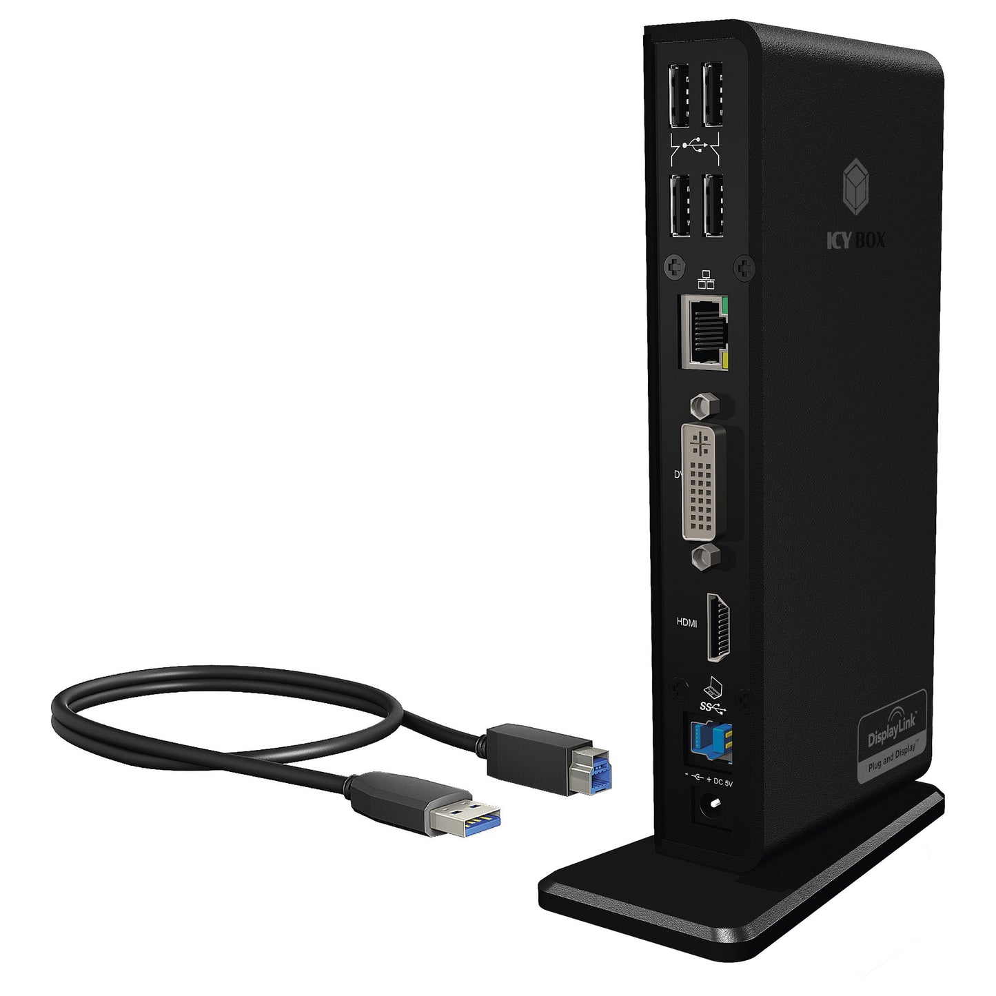ICY BOX IB-DK2241AC USB 3.0 11-in-1 DockingStation