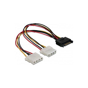 SATA Power Adapt. 15p>2x4p Delock