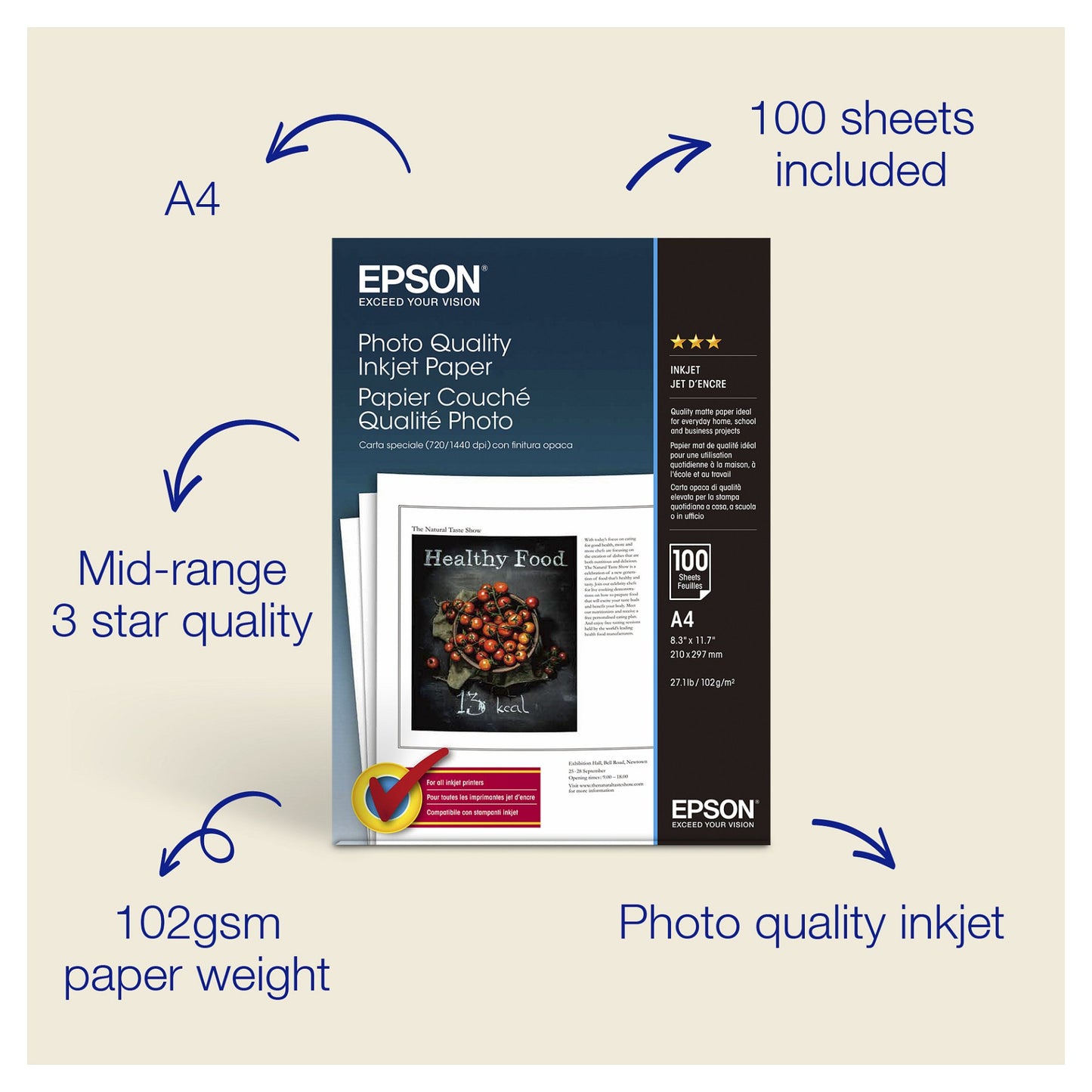 Epson C13S041061 A4 Fotopapier